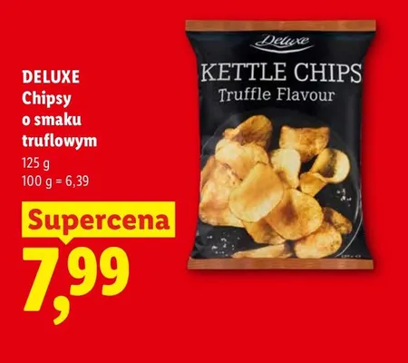 Chipsy o smaku truflowym Deluxe promocja w Lidl