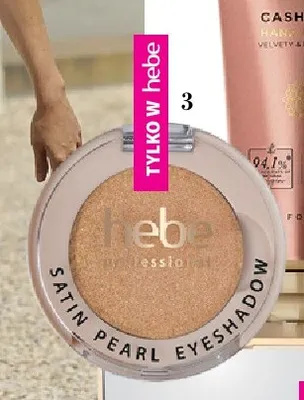 Rozświetlający cień do powiek Satin Pearl Eyeshadow 35 Goldie Hebe Professional promocja w Hebe