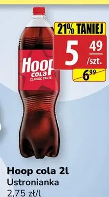 Napój gazowany Hoop Cola Classic Taste promocja w API Market