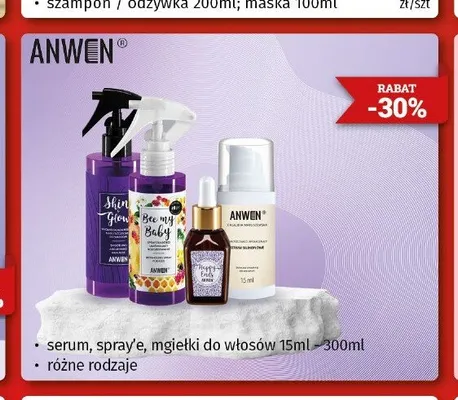 Kosmetyki do pielęgnacji włosów ANWEN promocja w Drogeria Kosmyk