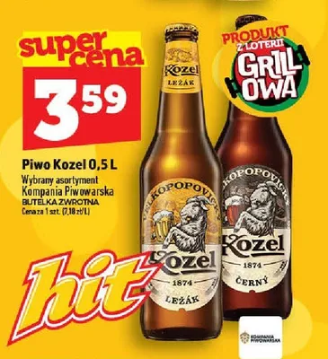 Piwo Kozel promocja w TOPAZ
