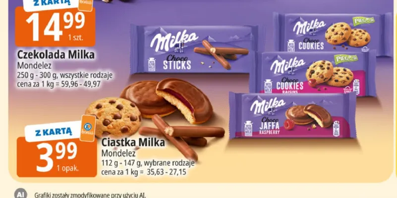 Ciastka Milka promocja w Leclerc