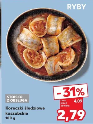 Koreczki śledziowe kaszubskie promocja w Kaufland