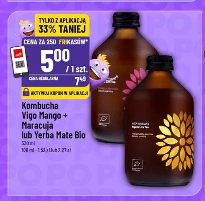 Kombucha Vigo Yerba Mate Bio promocja w POLOmarket