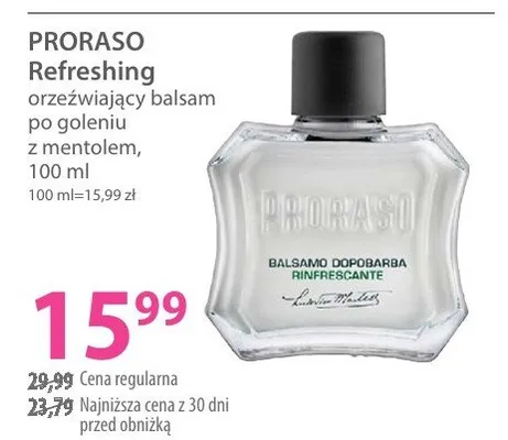 Orzeźwiający balsam po goleniu z mentolem Refreshing promocja w Hebe