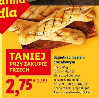 Bagiełka z masłem czosnkowym promocja w Lidl