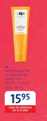 Rozświetlający żel do mycia twarzy AA Tetra-C Yuzu promocja w Drogerie DM