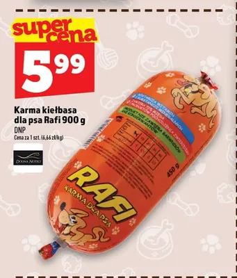 Karma kiełbasa dla psa Rafi promocja w TOPAZ