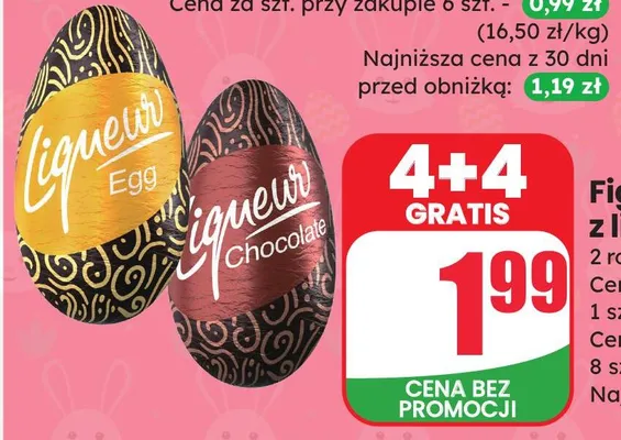 Figurka szyszka z likierem Chocolate promocja w Dino