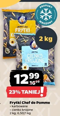 Frytki karbowane promocja w Netto