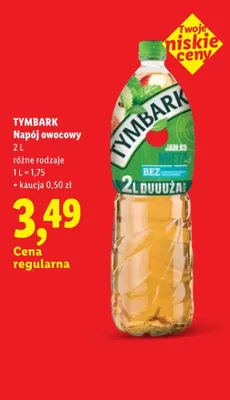 Napój owocowy Tymbark promocja w Lidl