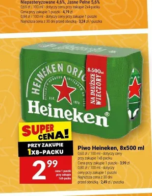 Piwo Heineken 8-pak 500 ml promocja w Twój Market