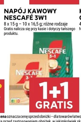 Napój kawowy Nescafé 3w1 promocja w Stokrotka
