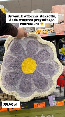 Dywanik w formie stokrotki promocja w Biedronka