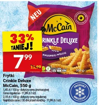 Frytki Rinkle Deluxe promocja w Twój Market