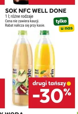 Sok NFC Well Done promocja w Stokrotka