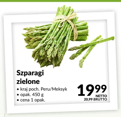 Szparagi zielone Peru Meksyk promocja w Makro