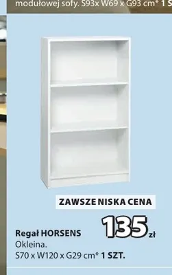 Regał Horsens 70x120x29 cm promocja w Jysk