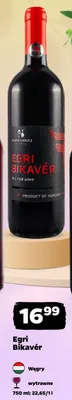 Wino czerwone wytrawne Egri Bikavér Węgry promocja w Netto