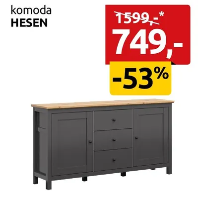 Komoda Hesen promocja w Black Red White