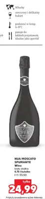 Wino Nua Moscato Spumante białe słodkie promocja w Kaufland