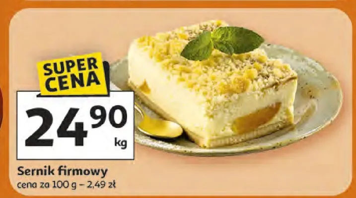 Sernik firmowy promocja w Auchan