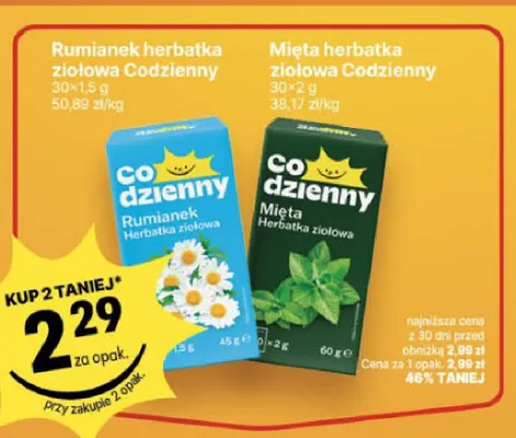 Rumianek herbatka ziołowa Codzienny promocja w Delikatesy Centrum