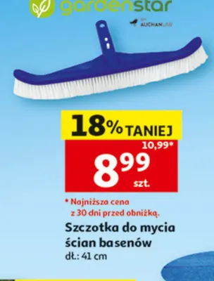 Szczotka do mycia ścian basenów Gardenstar promocja w Auchan