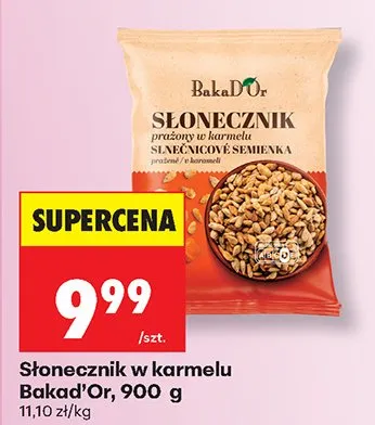 Słonecznik prażony w karmelu promocja w Biedronka