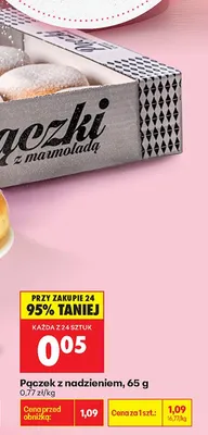 Pączek z nadzieniem promocja w Biedronka