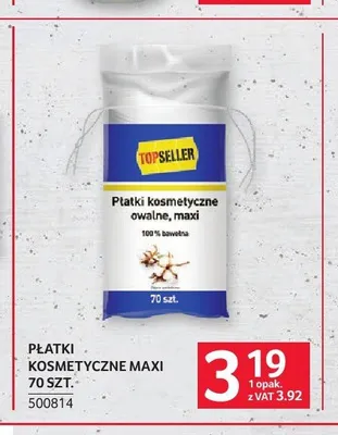 Płatki kosmetyczne maxi Topseller promocja w Selgros