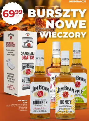 Zestaw Jim Beam White + skarpetki promocja w Duży Ben