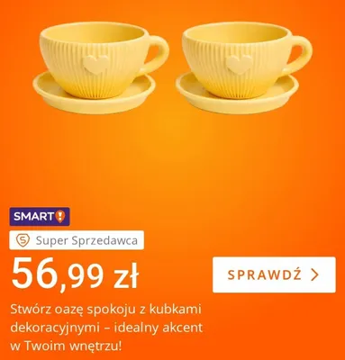 Kubki dekoracyjne promocja w Allegro