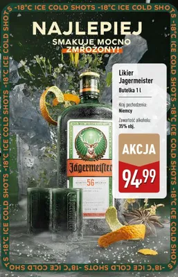 Likier Jagermeister promocja w Aldi