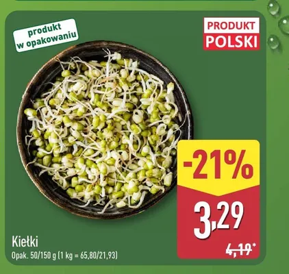 Kiełki polskie promocja w Aldi