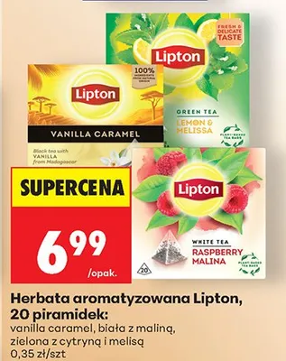 Herbata aromatyzowana vanilla caramel promocja w Biedronka