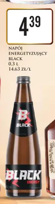 Napój energetyzujący Black promocja w Dino