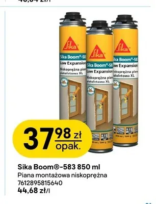 Piana montażowa niskoprężna Sika Boom-583 850ml promocja w Castorama