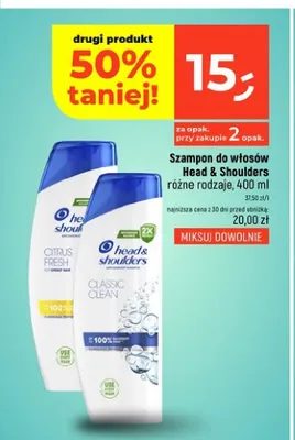 Szampon do włosów Head & Shoulders Classic Clean promocja w Dealz