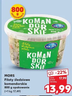 Filety śledziowe Komandorskie promocja w Kaufland
