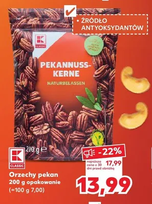 Orzechy pekan K-Classic promocja w Kaufland