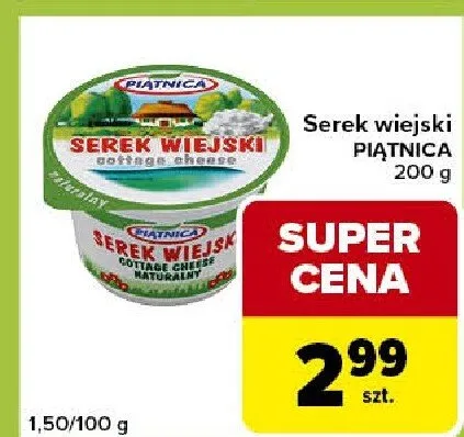 Serek wiejski piątnica promocja w Carrefour Express