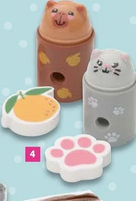 Zestaw temperówka i gumka Tiny Friends promocja w Lidl