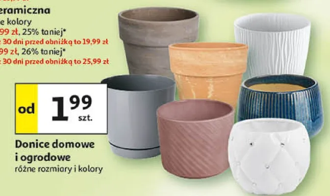 Donice domowe i ogrodowe promocja w Auchan