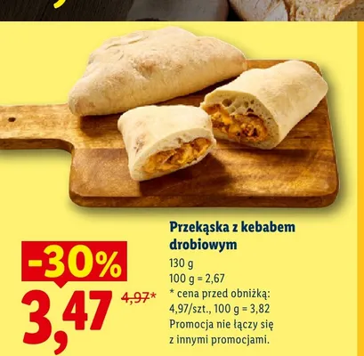 Przekąska z kebabem drobiowym promocja w Lidl