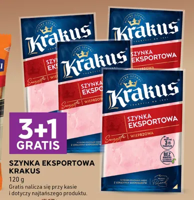 Szynka eksportowa Krakus promocja w Stokrotka