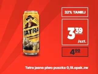 Piwo Tatra promocja w API Market