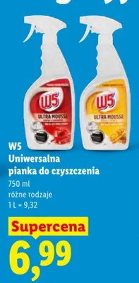 Uniwersalna pianka do czyszczenia W5 promocja w Lidl