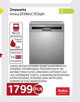 Zmywarka Amica DFM64C7EQlH promocja w kakto.pl