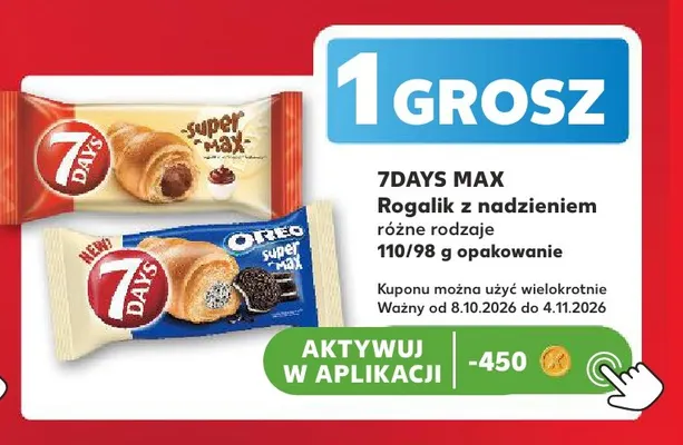 Rogalik z nadzieniem 7Days Max promocja w Kaufland